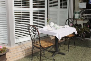 outside table